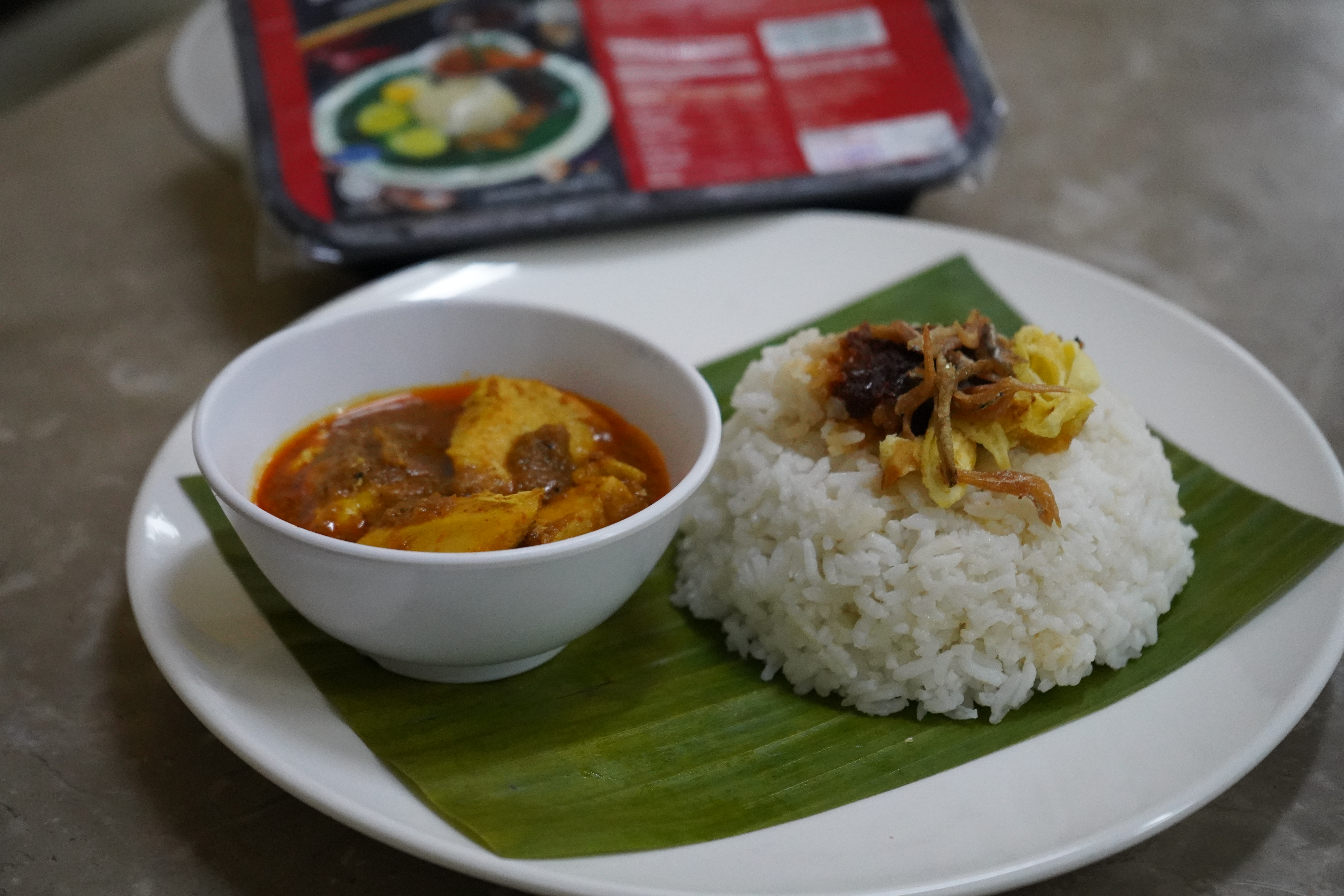 Nasi Lemak Rendang Ayam