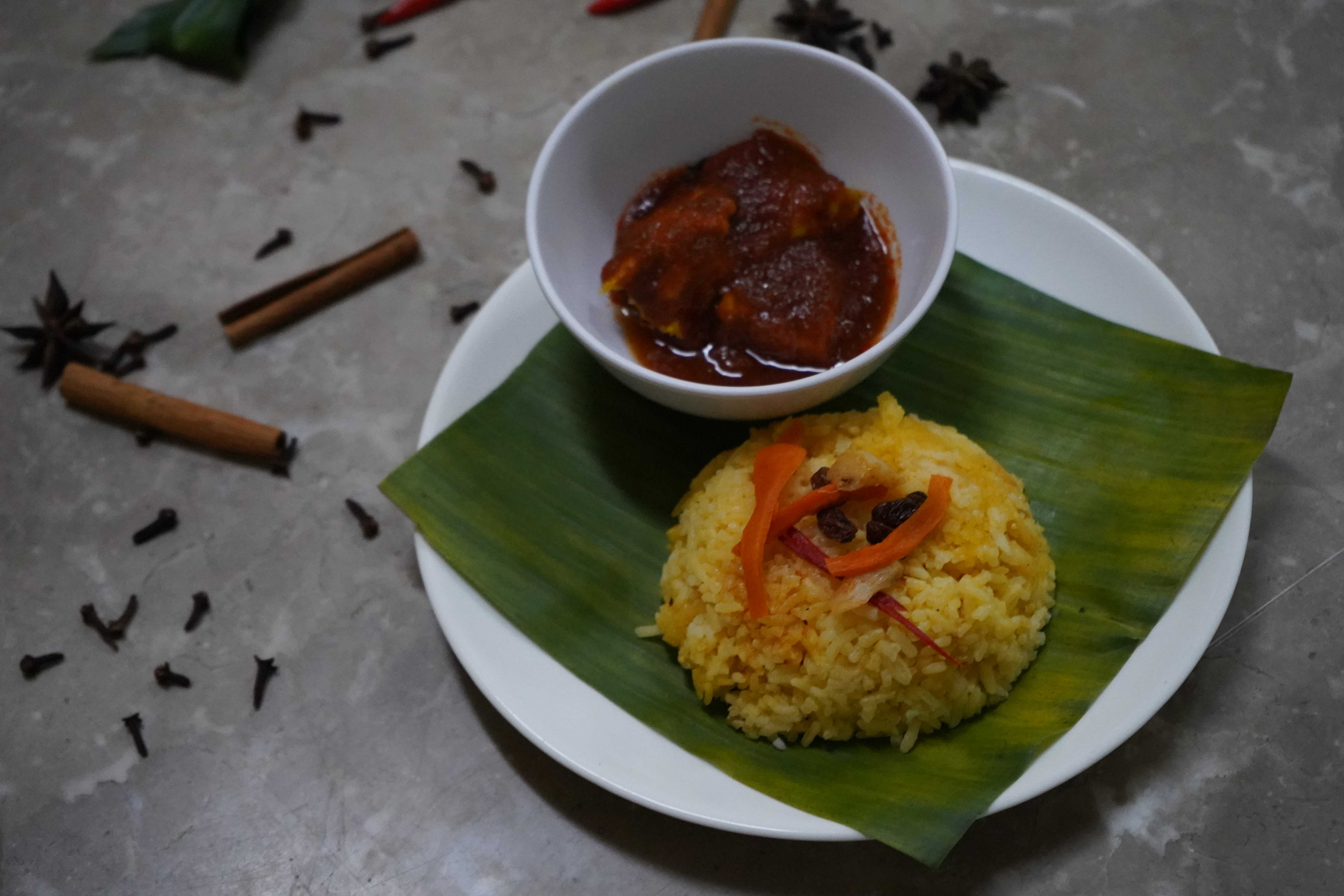 Nasi Minyak Ayam Masak Merah